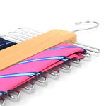 Load image into Gallery viewer, Natural Wooden Tie Rack For 20 Ties Neck Tie DapperWorld   
